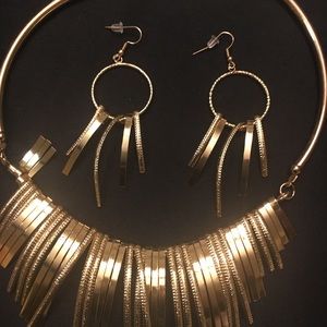 Necklace and earrings